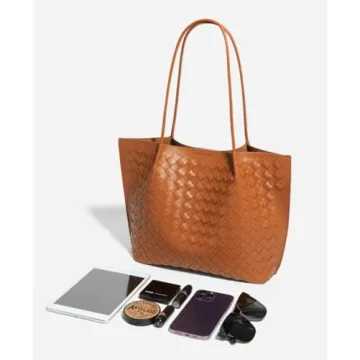 KWBQZGA Stylish PU Leather Tote - Chic Shoulder Bag