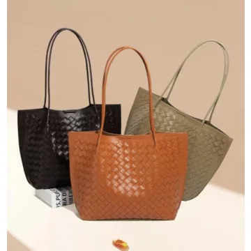 KWBQZGA Stylish PU Leather Tote - Chic Shoulder Bag