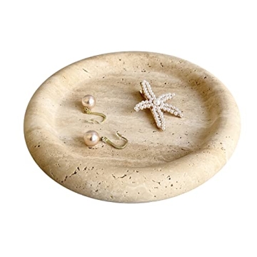 Natural Marble Decorative Tray - Elegant Home Accessory