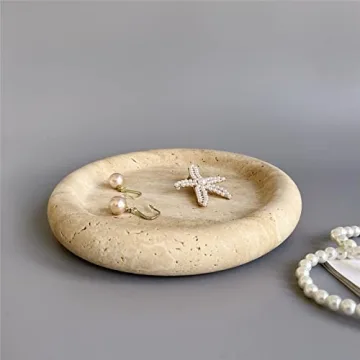 Natural Marble Decorative Tray - Elegant Home Accessory