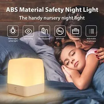IZETIANZHE Night Light for Kids, LED Touch Baby Night Light for Breastfeeding, Dimmable Nightlight f...