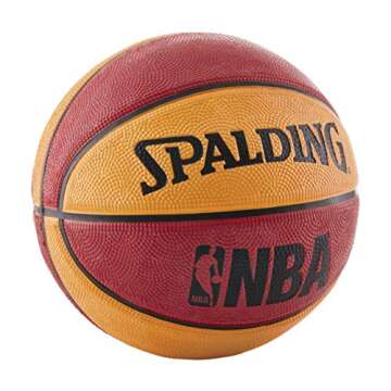 Spalding NBA Mini Outdoor Red/Orange Basketball 22"