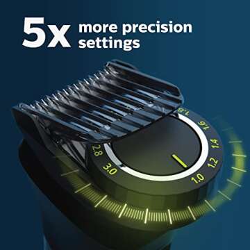 Philips Norelco Multigroom 7000 Series, All-in-One Trimmer, Beard Trimmer and Hair Clipper, 19-Piece Men's Grooming Kit for Beard, Head, Hair, Body, and Face, Soft Pouch, MG7910/49