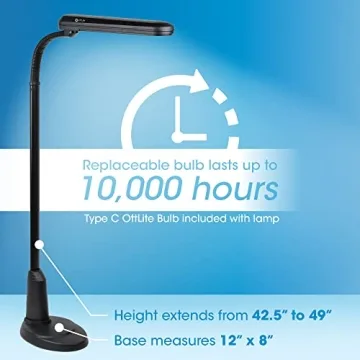OttLite Adjustable Floor Lamp for Crafting & Reading
