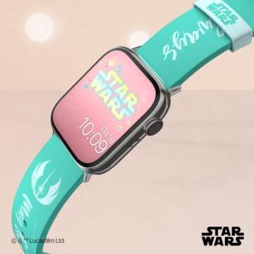 Star Wars - The Living Force Smartwatch Band - Officially Licensed, Compatible with Every Size & Series of Apple Watch (watch not Included)