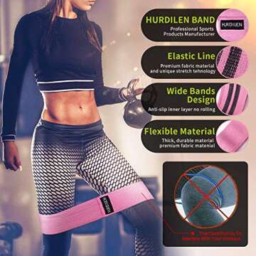 Resistance Bands for Working Out, Exercise Workout Bands for Women & Men, 3 Levels Elastic Stretch Bands for Exercise with Carry Bag for Physical Therapy, Home Fitness, Strength Training, Yoga