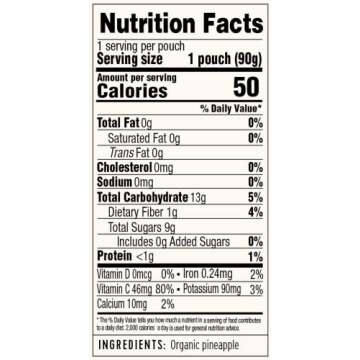 Golden Farms Pineapple Pouches - Pure Fruit Snacks