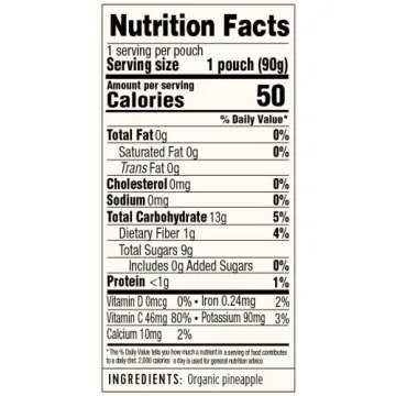 Golden Farms Pineapple Pouches - Pure Fruit Snacks