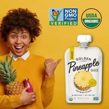Golden Farms Pineapple Pouches - Pure Fruit Snacks
