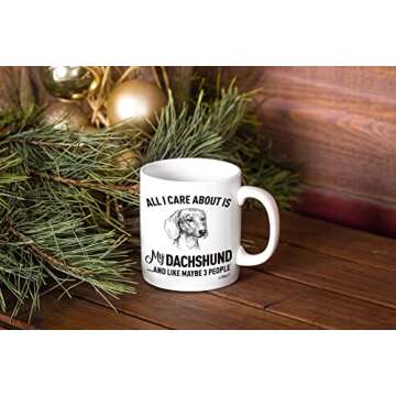 Dachshund Mom Mug - Fun Ceramic Gift for Dog Lovers