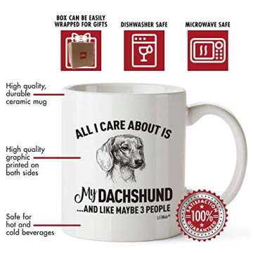 Dachshund Mom Mug - Fun Ceramic Gift for Dog Lovers
