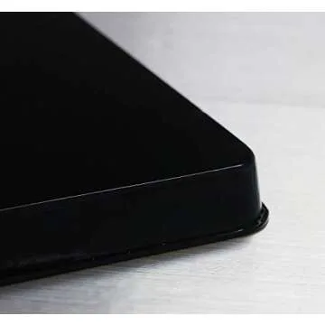 Reston Lloyd G-105-B Square Gas Stove Burner Covers, Set of 4, Black, 9" x 0.75" x 9" (Length x Width x Height)