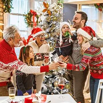 Clear Christmas Ball Ornaments, 30ct 2.36" Gold Shatterproof Xmas Ball Decorations Set Decorative Hanging Ornaments for Christmas Tree Home Office Decor Gift for Christmas Party Wedding