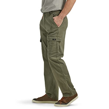 Mens Olive Stretch Cargo Pant by Wrangler Authentics