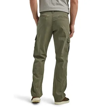 Mens Olive Stretch Cargo Pant by Wrangler Authentics