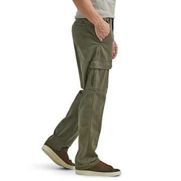 Mens Olive Stretch Cargo Pant by Wrangler Authentics
