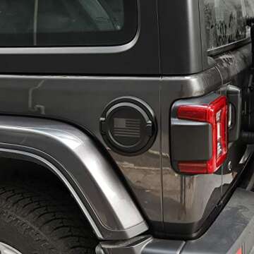 JeCar Gas Tank Cover Compatible with Jeep Wrangler 2018-2023