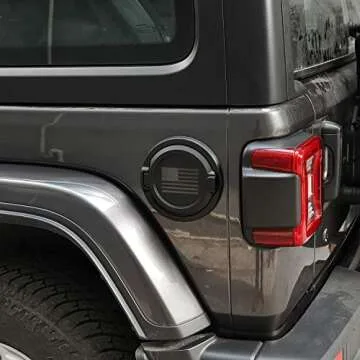 JeCar Gas Tank Cover Compatible with Jeep Wrangler 2018-2023