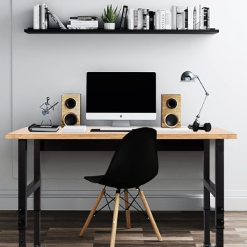48 Inch Adjustable Workbench with Power Outlet and Wheels