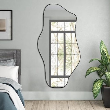 DAOYIJIAJU Unique Irregular Wall Mirror 47.2x21