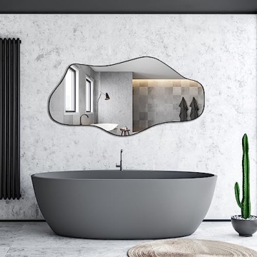 DAOYIJIAJU Unique Irregular Wall Mirror 47.2x21