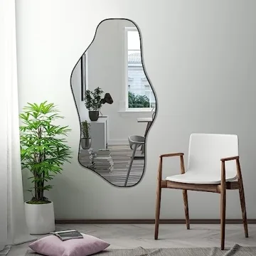 DAOYIJIAJU Unique Irregular Wall Mirror 47.2x21