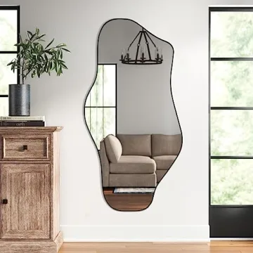 DAOYIJIAJU Unique Irregular Wall Mirror 47.2x21