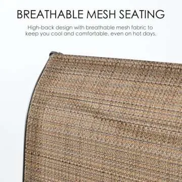 Kozyard Isabella Swivel Bar Stools for Patio Dining