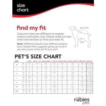 Rubies Beetlejuice Pet Costume, X-Large for Themed Parties and Halloween