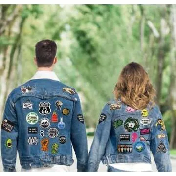 Cute-Patch Route 66 Motorcycle MC Biker Vest Embroidered Iron on sew on Patches