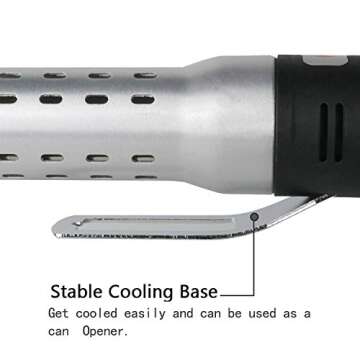 DDY Electric Charcoal Fire Starter, Igniter Grill Starter Super Quick BBQ Lighting Indoor or Outdoor Update for 60 Second Charcoal Lighter Blower Fireplace Campfire (Silver)