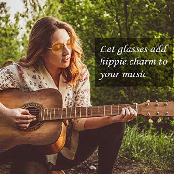 Fiada 16 Pairs Round Hippie Glasses Colorful Retro Hippie Glasses for Men Women 60's Circle Glasses for Costumes Party Favors(Retro Color Set)