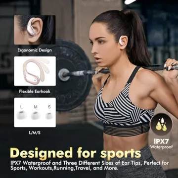 HAOYUYAN Earbuds: 80Hrs Playtime, IPX7 Waterproof