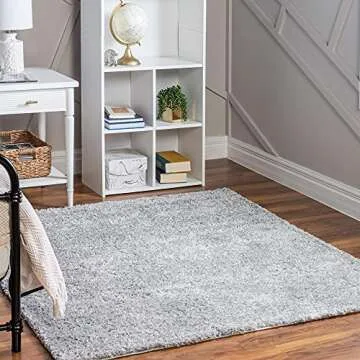 Rugs.com Soft Solid Shag Runner Rug for Hallways