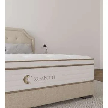 KOANTTI Full Size Mattress,Hybrid 12 Inch Full Mattress in a Box,Memory Foam & Individually Pocket Spring for Pain Relief,Medium Firm Full Mattresses,CertiPUR-US Certified.
