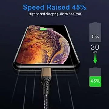 iPhone Charger, [Apple MFi Certified] 3Pack 10FT USB A Cable for Long Charger Cable, Fast iPhone Charging Cord Compatible with with iPhone Xs Max/XS/XR/X/8/7/6S/6/Plus/SE/iPad(Brown)