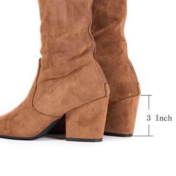 N.N.G Women Over the Knee Boots - Stylish Chunky Winter Footwear