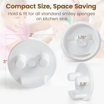 Sponge Holder for Kitchen Bath Sink with Suction Cup