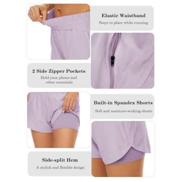 Comfortable HKJIEVSHOP Women's Athletic Shorts with Pockets