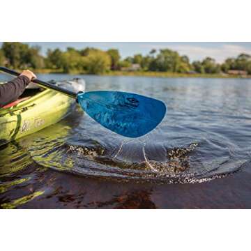 Carlisle Magic Plus Kayak Paddle with Polypropylene Blades and Wrapped Fiberglass Shaft, 230cm - Seaglass