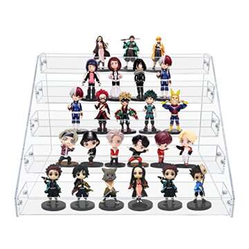 VAEHOLD Acrylic Spice Rack, 5 Tier Clear Spice Rack Organizer for Cabinet, Vertical Spice Rack Kitchen Organizer Shelf for Countertop (5 Tier 12‘’L)