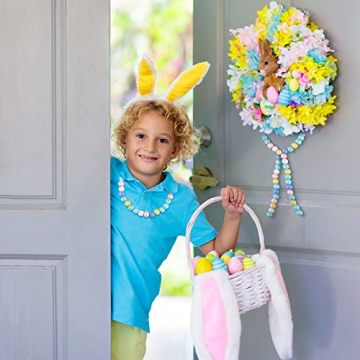 Easy Crafting with 160 Pieces Easter Wooden Beads Set