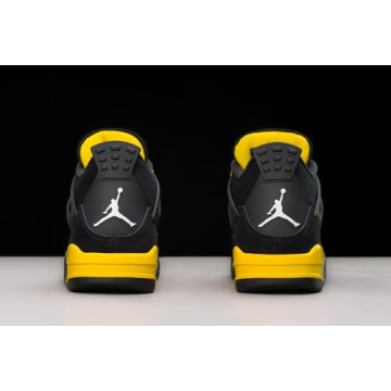Nike Jordan 4 Retro Men's Shoes Black/White-Tour Yellow