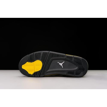 Nike Jordan 4 Retro Men's Shoes Black/White-Tour Yellow