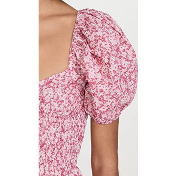 Stylish MOON RIVER Smocked Dress in Pink Multi for Women