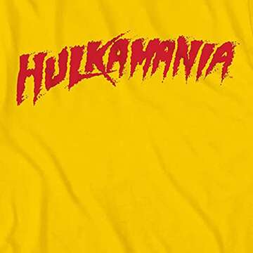 WWE Superstar Hulk Hogan Shirt - Hulkamania Hollywood Hogan - World Wrestling Champion T-Shirt (Yell...