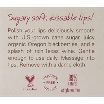 FarmHouse Fresh Blackberry Wine Lip Polish - Hydrate & Exfoliate