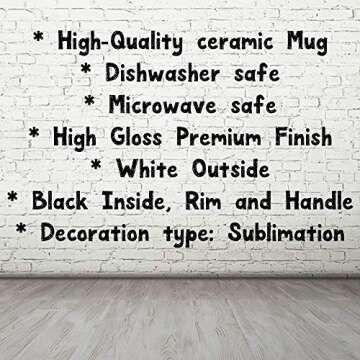 I Can Laugh In English And Spanish funny Bilingual Spanish Teacher Or Student Colored Coffee Mug | White Outside Black Inside and Handle ceramic 11 Oz