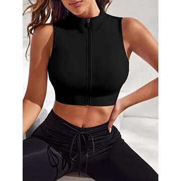 Stylish Verdusa Zipper Front Tank Top for Women