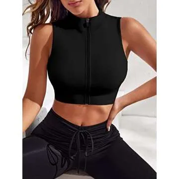Stylish Verdusa Zipper Front Tank Top for Women